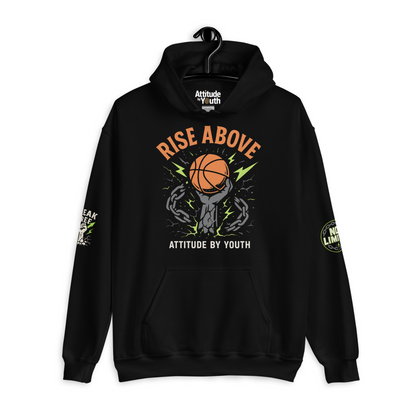 “Rise Above” Statement Hoodie – No Limits. No Fear. Just Purpose.